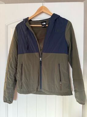The North Face Olive & Navy Women's Hooded Jacket